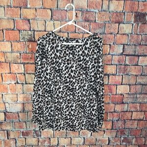 Mario Serrani Animal Print Blouse